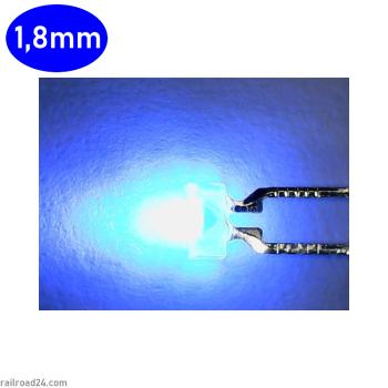 20x LED 1,8mm blau diffus