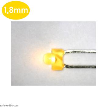 20x LED 1,8mm gelb diffus